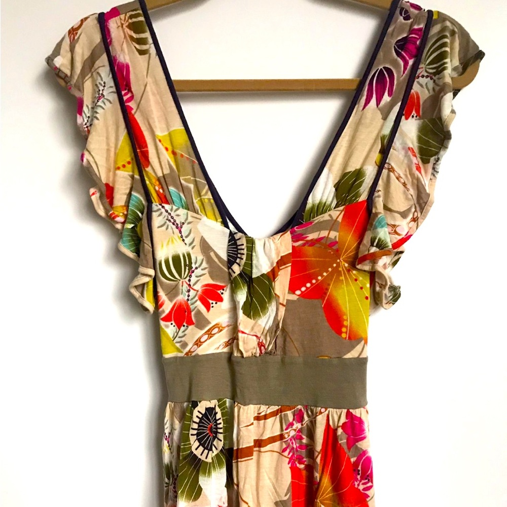 Anthropologie Watercolor Floral Tank Top